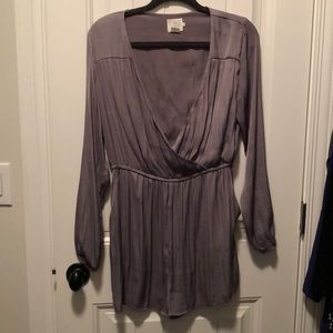 Purple urban outfitters silk romper size L
